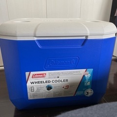  コールマン ホイールクーラー/60QT(ブルー/ホワイト)の画像