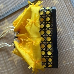 竹籠バッグの画像