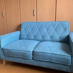 超美品【購入価格¥35000だけど引っ越しにつき安く売ります】【使用期間10ヶ月】2人掛けソファの画像