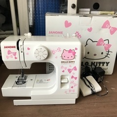 [取引中］ジャノメ　ハローキティミシン　