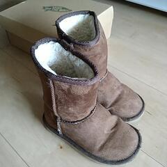 VANS 茶色ボアブーツ(16cm)