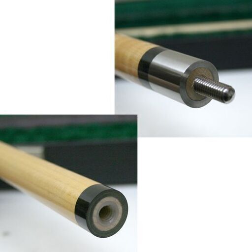ヒューブラー ビリヤードキュー プレイキュー 58.5インチ McDERMOTTハードケース付 HUEBLER POOL CUE アメ