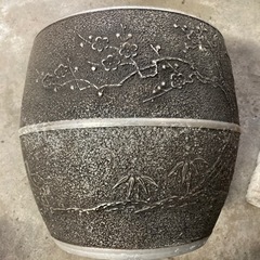 火鉢/アルミ製/古民具/古道具