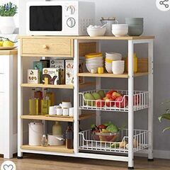 レンジ台　キッチンラック　棚の画像