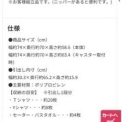（値段を下げた）アイリスオーヤマチェスト　収納ケースの画像