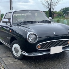 フィガロ ターボ★車検:令和５年３月★革シート★ETC★オープントップ