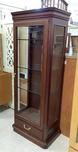 maruni マルニ  キュリオケース ガラスショーケース コレクションケース 4段 BR【ユーズドユーズ名古屋天白店】 J1957