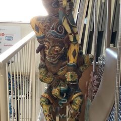 バリ ガルーダ像 ハンドメイド品 置物 アジアン雑貨 高さ 約1...