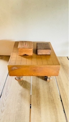 天童　武内王将堂製将棋駒　玉刀作　　将棋盤セット