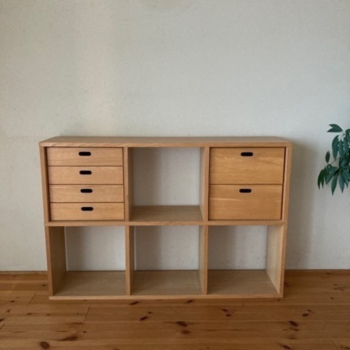 無印良品　スタッキングシェルフ　木製　棚　