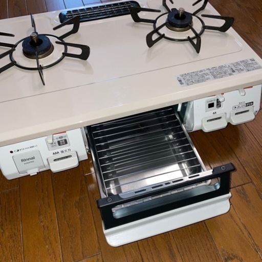 リンナイ タイマー付き 多機能 二口コンロ ガスコンロ