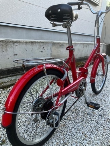 362、折りたたみ自転車20インチ赤