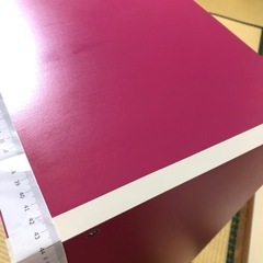 カラーボックス(ピンクの画像