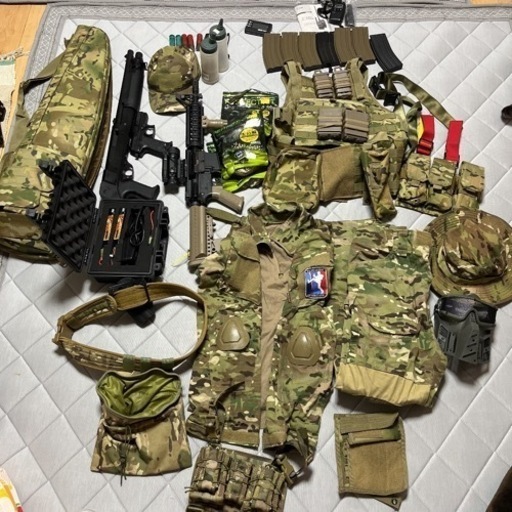 サバゲーセット一式。