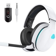 【新品未使用】ゲーミングヘッドセット-ワイヤレス ヘッドホン2....