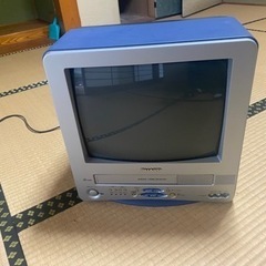 昭和レトロ　シャープ製　ビデオデッキ内蔵TV