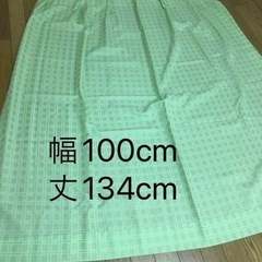 試装着のみ★カーテン、チェック柄(1枚