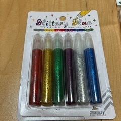 【あげます】グリッターのり　ぷっくりデコペン2種類の画像