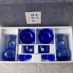 ガラスの冷酒セット　