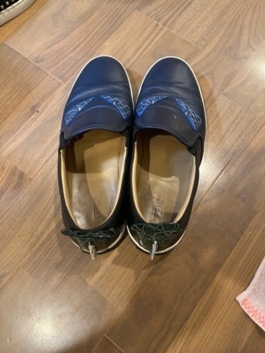 FENDI　靴　本物　安売り　青色　27㎝　状態○