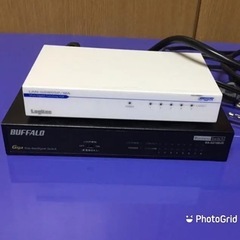 ★お値下げしました！★ロジテック、バッファローHUBセットの画像