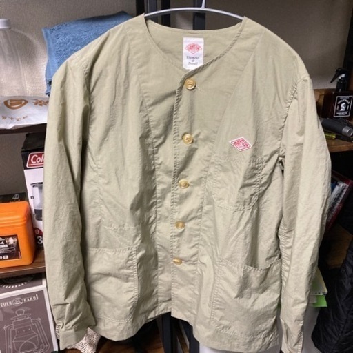 DANTON × B:MING by BEAMS / 別注 ノーカラー カバーオール グレイッシュベージュ / 42 ¥19,224