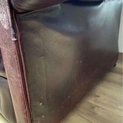 【アンティーク家具】チェスターフィールドトリプルソファの画像