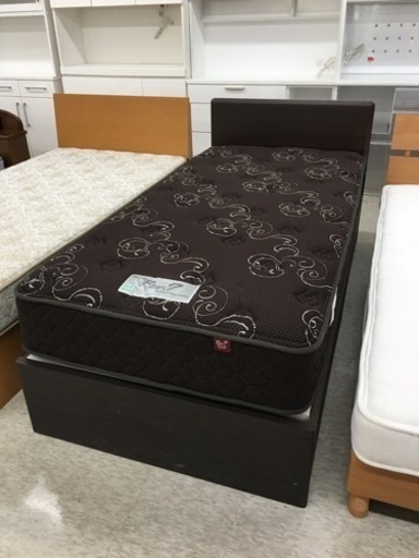 東京ベッド　シングルベッド　引き出し付き