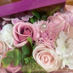 シャボンフラワー パープル 紫 プレゼントの画像