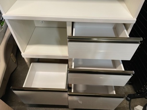 入江木工 レンジボード キッチンボード 収納家具