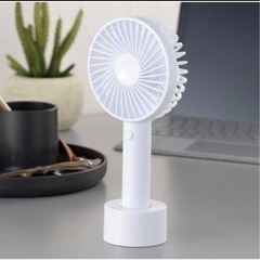 【新品未使用】卓上ハンディーファンの画像