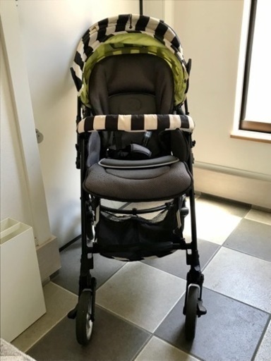 Pigeon ベビーカー Pigeon ピジョン epa エパ (ブラック) A型ベビーカー 両対面式 フル