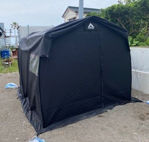 ３層式テントサウナMORZH MAX（モルジュ マックス） Black　一式   これですぐにアウトドアサウナ楽しめます！