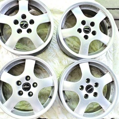 【サーブ】ホイール4本 15インチ 6.5J-40 5穴 PCD110