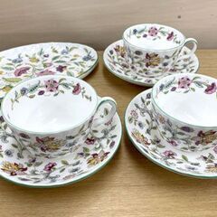 Minton ハドンホール カップ&ソーサー 3客＋プレート１枚...