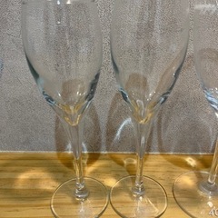 4℃ シャンパングラス　ワイングラス　3セットの画像