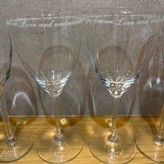 4℃ シャンパングラス　ワイングラス　3セットの画像