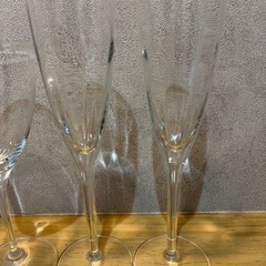 4℃ シャンパングラス　ワイングラス　3セットの画像