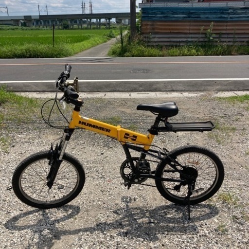 HUMMER 折りたたみ自転車 イエロー 20x2.25 6段変速