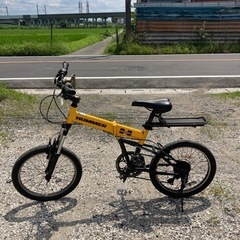 HUMMER 折りたたみ自転車 イエロー 20x2.25 6段変速