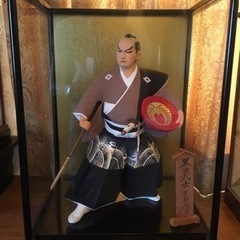 黒田武士の人形　末九郎作　飾り棚付きの画像