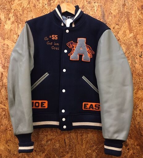 スタジャン　リアルマッコイズ　MJ7142　38　ネイビー