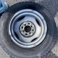 鉄チンタイヤ　145R12　PCD100　PCD114.3　ハブ径70の画像