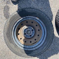 鉄チンタイヤ　155/65R13　PCD100　ハブ径50の画像