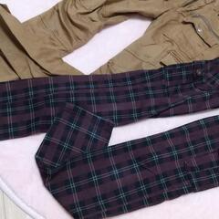 semantic designカーゴパンツ、チェックパンツ