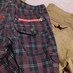 semantic designカーゴパンツ、チェックパンツの画像