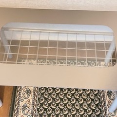 美品＊メタル ガラステーブルの画像