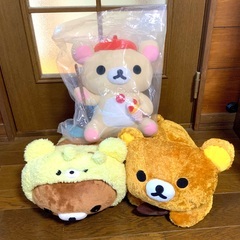 お取引終了【０円・対面での引き渡し】大きめのリラックマ・コリラックマ・チャイロイコグマ・ベアのぬいぐるみの画像