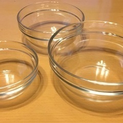 無印良品　ガラスボール　3点セットの画像