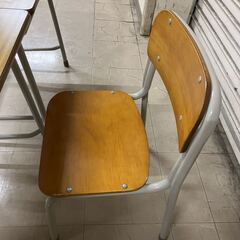 【売約】DAIICHI MD1401 MD1402 机　イス　学校　学習机　子供机　インテリア　サイドテーブル　カフェ　雑貨屋の画像